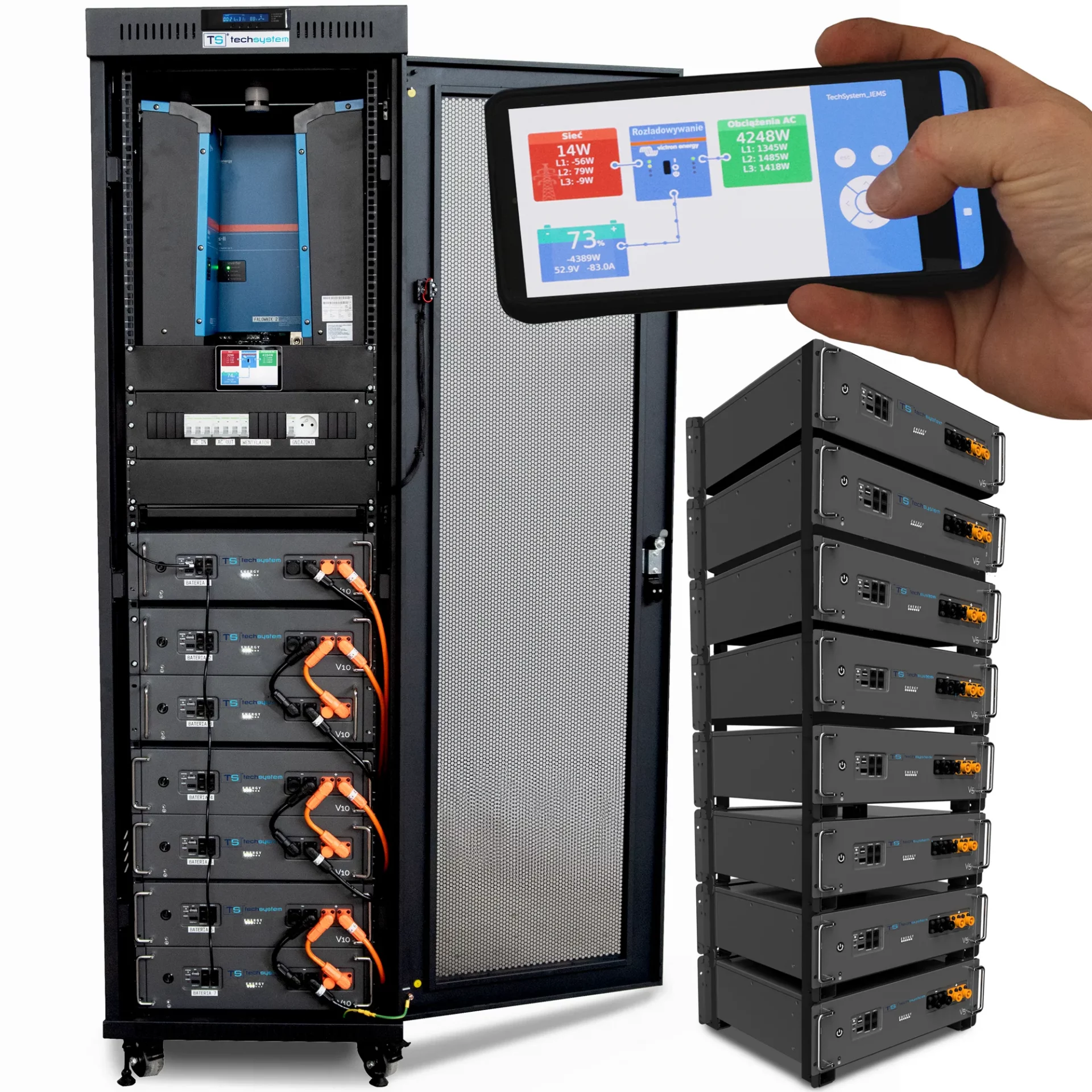 Magazyn energii ALL in ONE 15KW40kWh Baterie LiFePO4 Plug in Victron