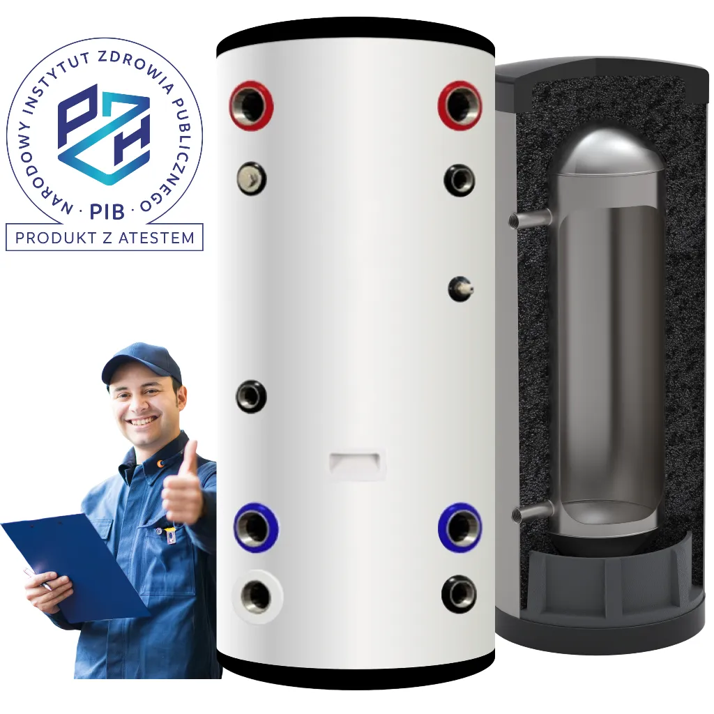 BUFOR ciepła NIERDZEWNY zbiornik CO MAGAZYN do pompy, kotła, pieca 300L