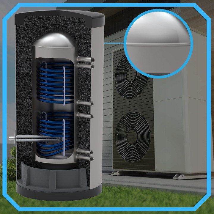 Zasobnik CWU bojler NIERDZEWNY zbiornik ciepłej wody 2 wężownice 400L - obrazek 3