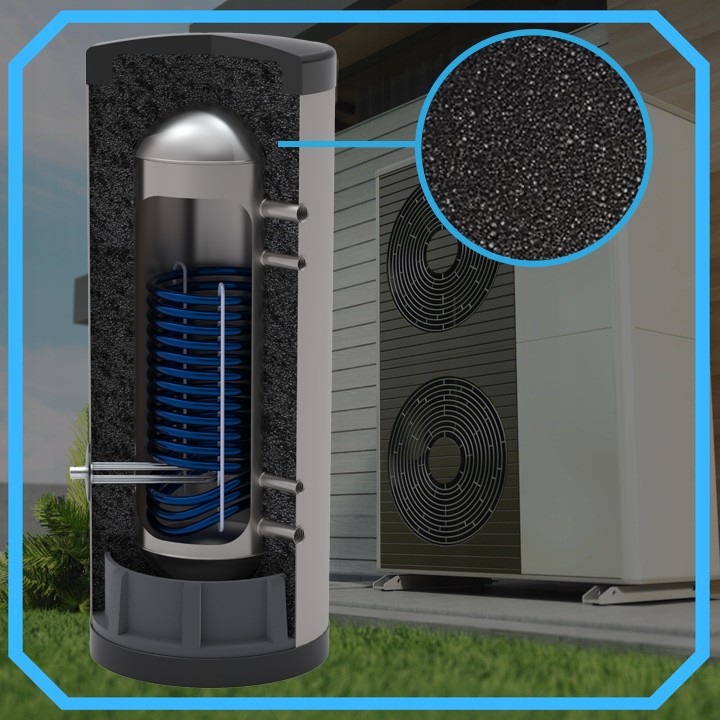 Zasobnik CWU bojler NIERDZEWNY 150l zbiornik bufor z wężownicą 2,2m^2 - obrazek 3