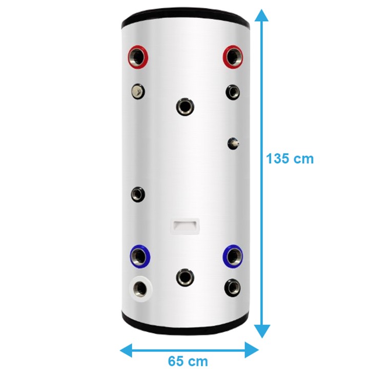 Zasobnik CWU bojler NIERDZEWNY 300l zbiornik bufor z wężownicą 4,2m^2 - obrazek 6