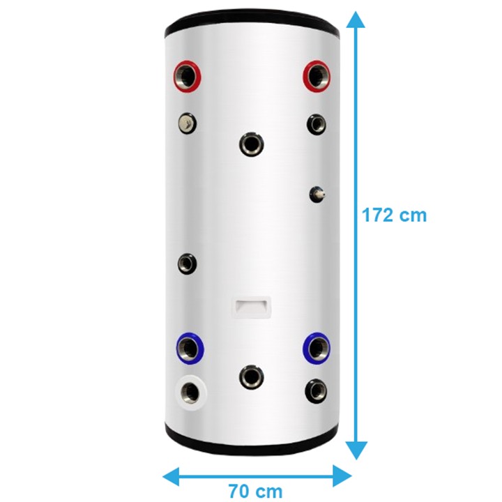 Zasobnik CWU bojler NIERDZEWNY 500l zbiornik bufor z wężownicą 4,2m^2 - obrazek 6
