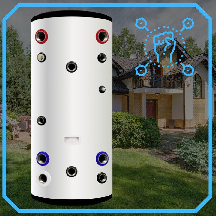 Zasobnik CWU bojler NIERDZEWNY 400l zbiornik bufor z wężownicą 4,2m^2 - obrazek 5