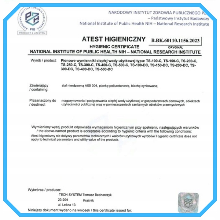 Zasobnik CWU bojler NIERDZEWNY 400l zbiornik bufor z wężownicą 4,2m^2 - obrazek 14