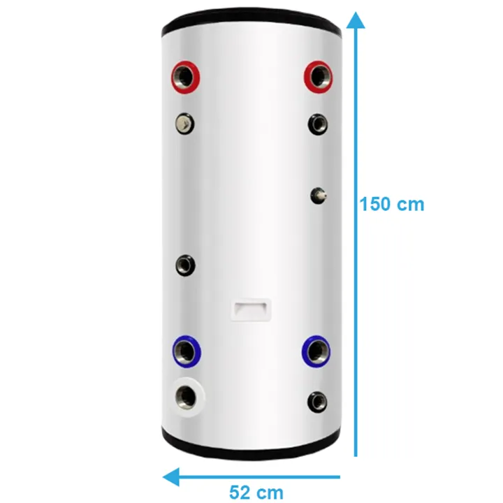 Wymiennik ciepła NIEPRZERWALNY zasobnik CO do pompy, kotła, pieca 200L - obrazek 11